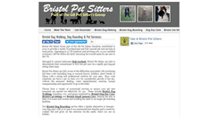 Desktop Screenshot of bristolpetsitters.co.uk